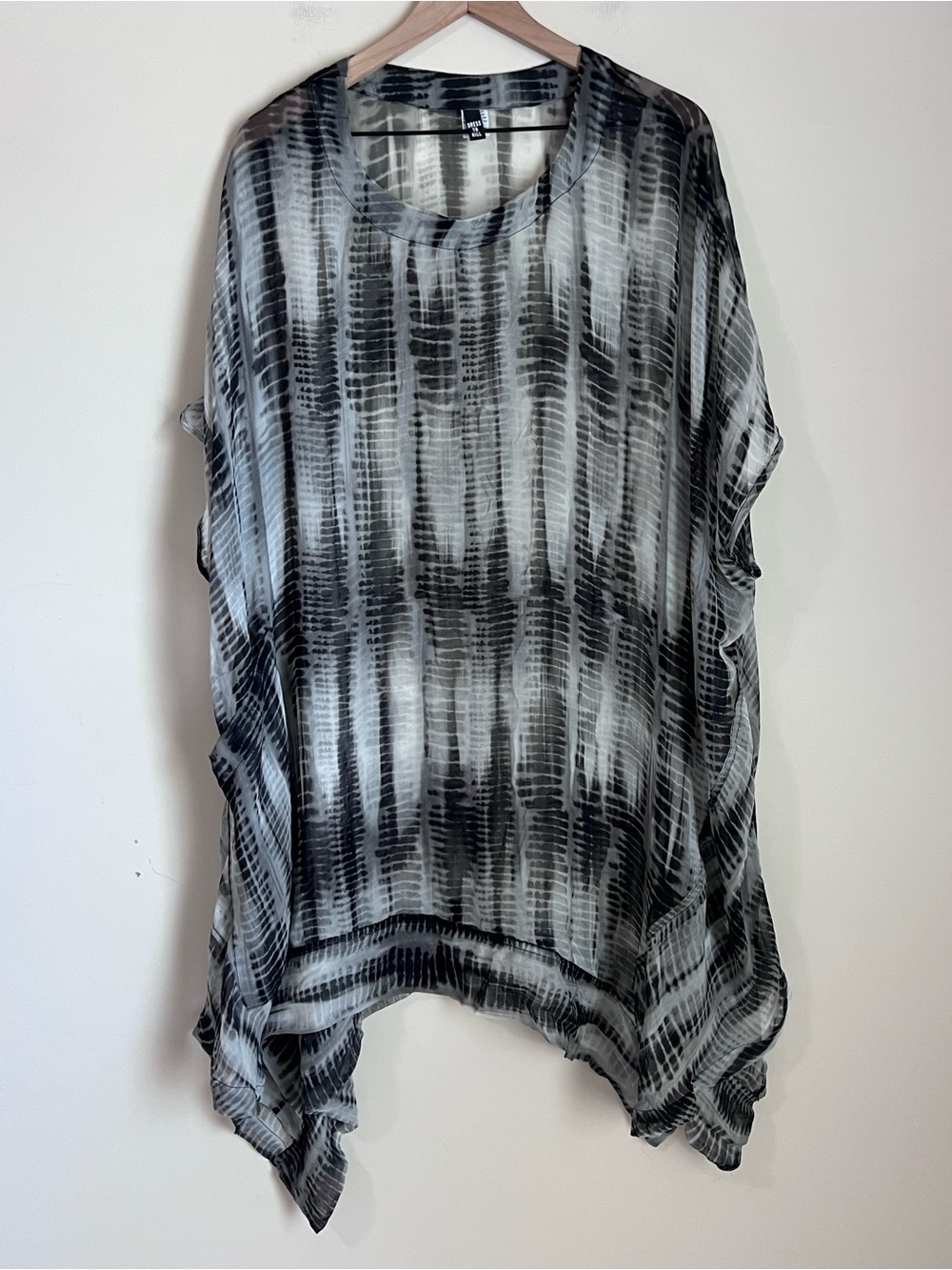 Dress To Kill Sleeveless Semi Sheer Coverup Dress 100% Cotton Pockets OS $380